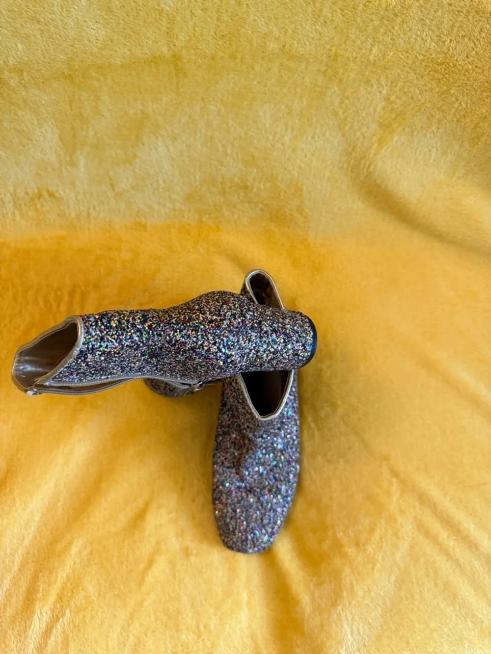 Cape Robbin Multicolor Glitter Ankle Booties